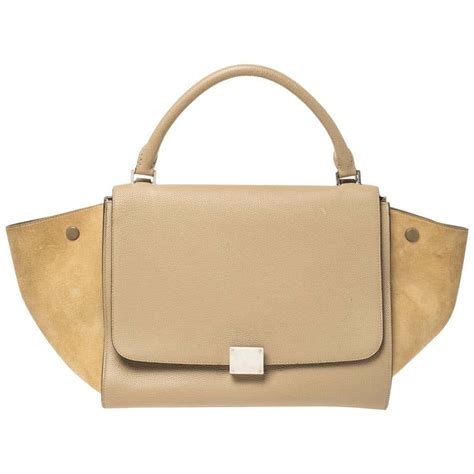 celine trapeze mini beige